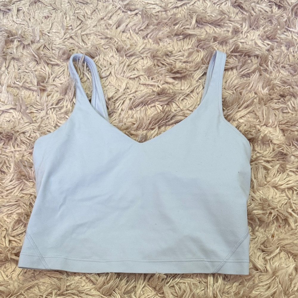 lululemon light blue align tank top